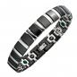 Preview: Titan Jade Silber Schwarz Rund