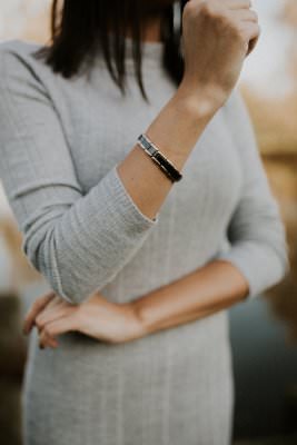 Tragebild Lunavit Magnet-Armband Olymp Jade
