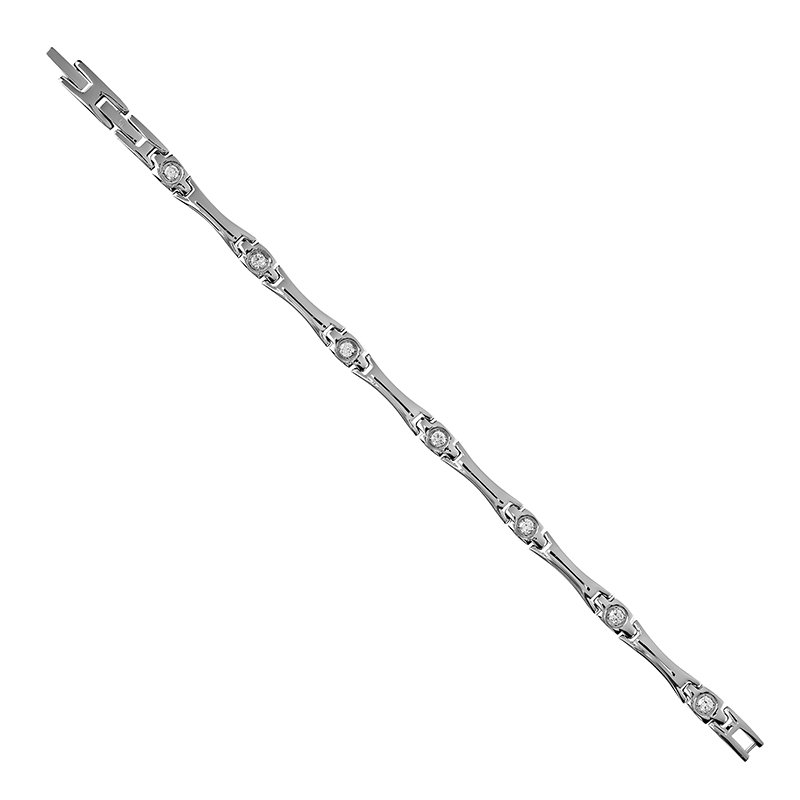 Lunavit Magnetarmband Lady Shine Silber