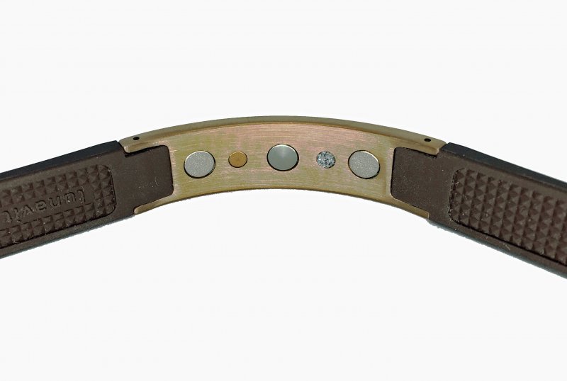 Lunavit Magnet Silikonarmband Pure Gold