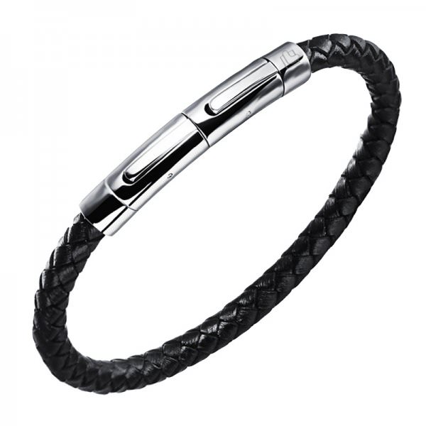 Slim Plait Schwarz Rund