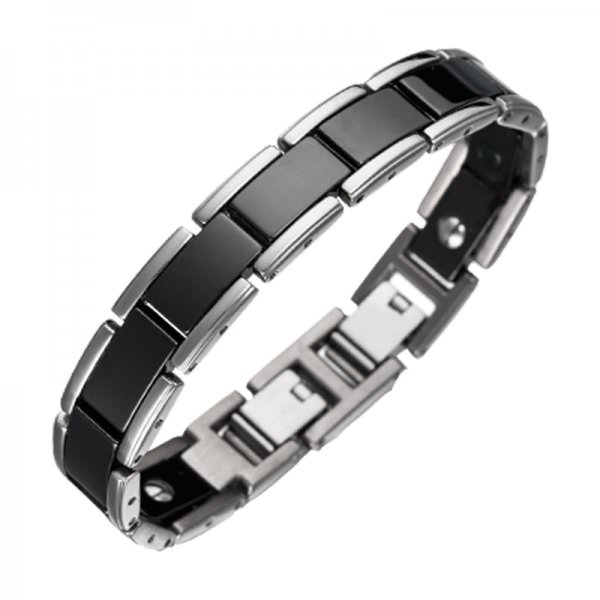 Olymp Jade Schwarz Silber Rund