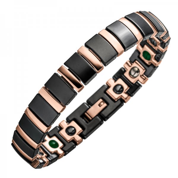Titan Jade Schwarz Rose Rund