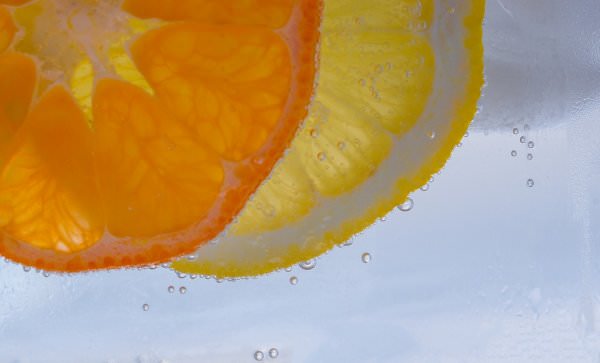 Orange und Zitrone