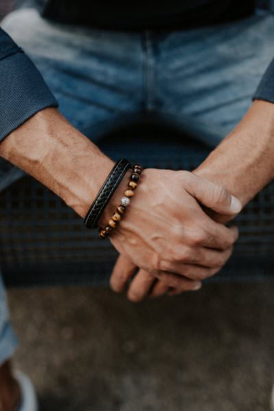 Tragebild Lunavit Magnet-Perlenarmband Aton