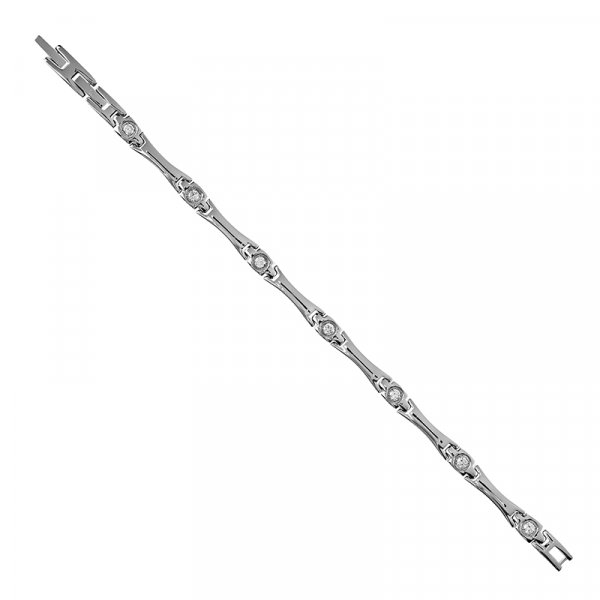 Lunavit Magnetarmband Lady Shine Silber